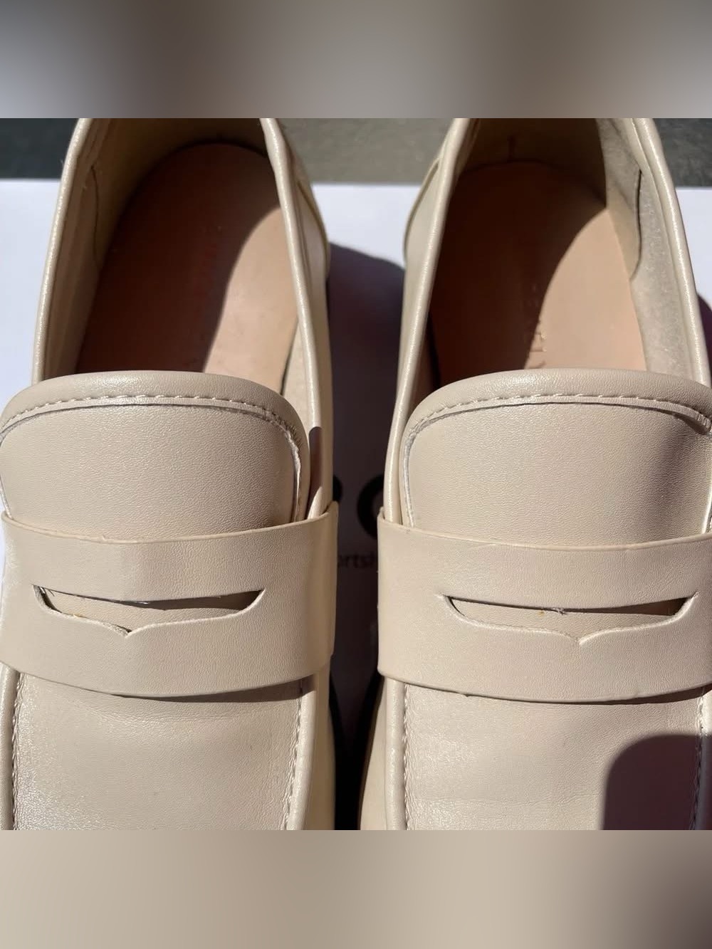 Sincerely Jules Broadmoor Cream Loafers size 7.5 - Picture 10 of 12
